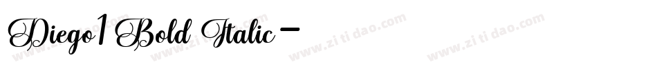 Diego1 Bold Italic字体转换